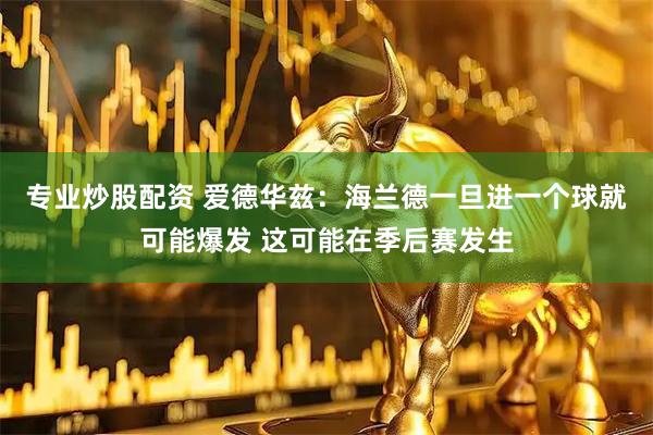 专业炒股配资 爱德华兹：海兰德一旦进一个球就可能爆发 这可能在季后赛发生