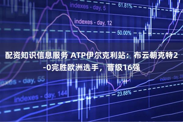 配资知识信息服务 ATP伊尔克利站：布云朝克特2-0完胜欧洲选手，晋级16强